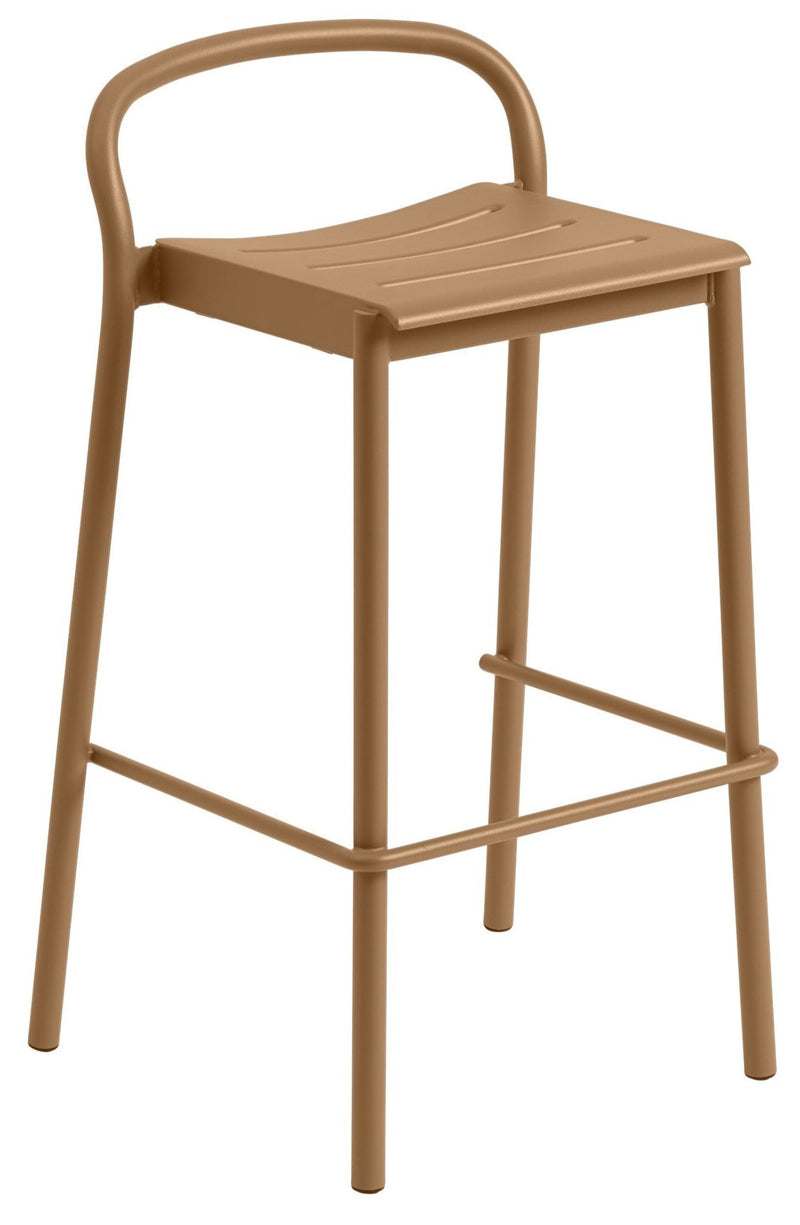 Linear Steel Bar & Counter Stool - Muuto - Stools + Benches + Ottomans - Counter Height - Black - HORNE