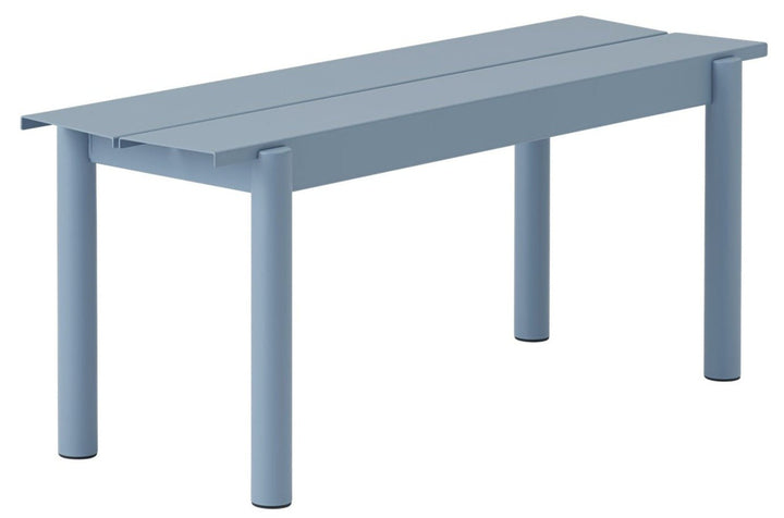Linear Steel Bench - Muuto - Stools + Benches + Ottomans - Small - Pale Blue - HORNE