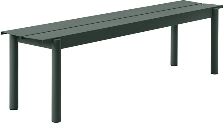 Linear Steel Bench - Muuto - Stools + Benches + Ottomans - Large - Dark Green - HORNE