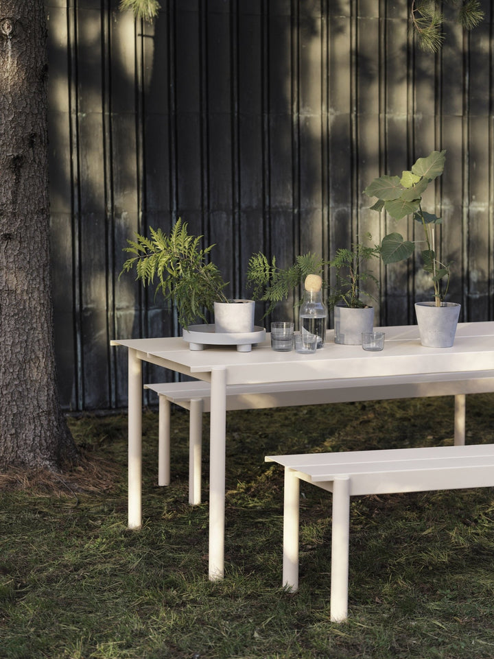 Linear Steel Bench - Muuto - Stools + Benches + Ottomans - Large - Pale Blue - HORNE
