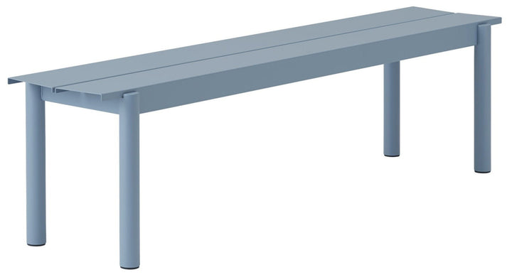 Linear Steel Bench - Muuto - Stools + Benches + Ottomans - Large - Pale Blue - HORNE
