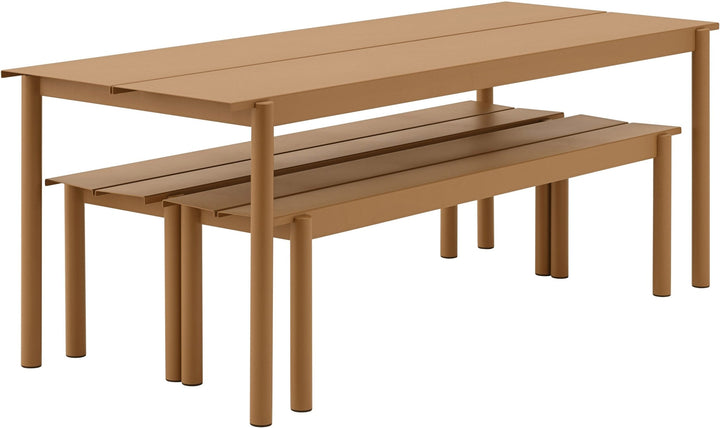 Linear Steel Bench - Muuto - Stools + Benches + Ottomans - Large - Pale Blue - HORNE