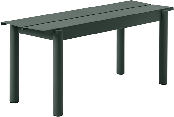 Linear Steel Bench - Muuto - Stools + Benches + Ottomans - Small - Dark Green - HORNE