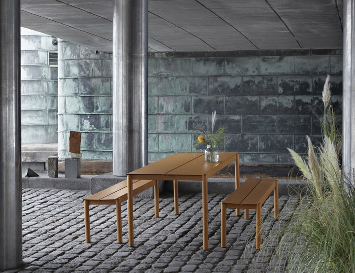 Linear Steel Bench - Muuto - Stools + Benches + Ottomans - Large - Pale Blue - HORNE