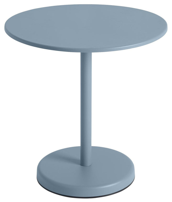 Linear Steel Café Table - Round - Muuto - Table + Task - Pale Blue - HORNE