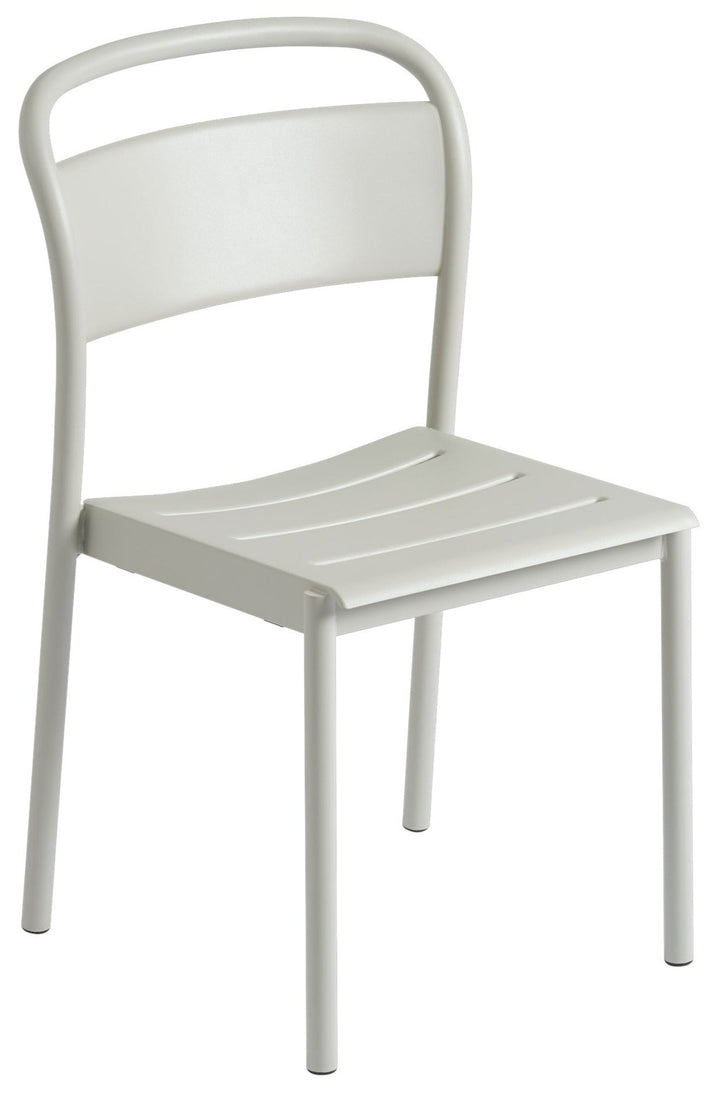 Linear Steel Side Chair - Muuto - Chairs - Grey - HORNE