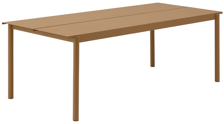 Linear Steel Table - Muuto - Table + Task - Large - Burnt Orange - HORNE