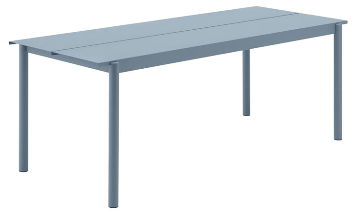 Linear Steel Table - Muuto - Table + Task - Medium - Pale Blue - HORNE