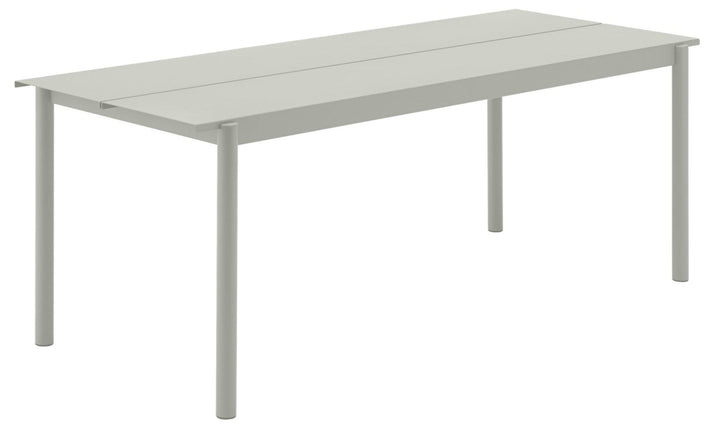 Linear Steel Table - Muuto - Table + Task - Medium - Grey - HORNE