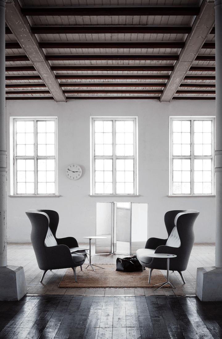 Little Friend™ Table - Fritz Hansen - Tables + Desks - White Laminate - Polished Aluminum - HORNE