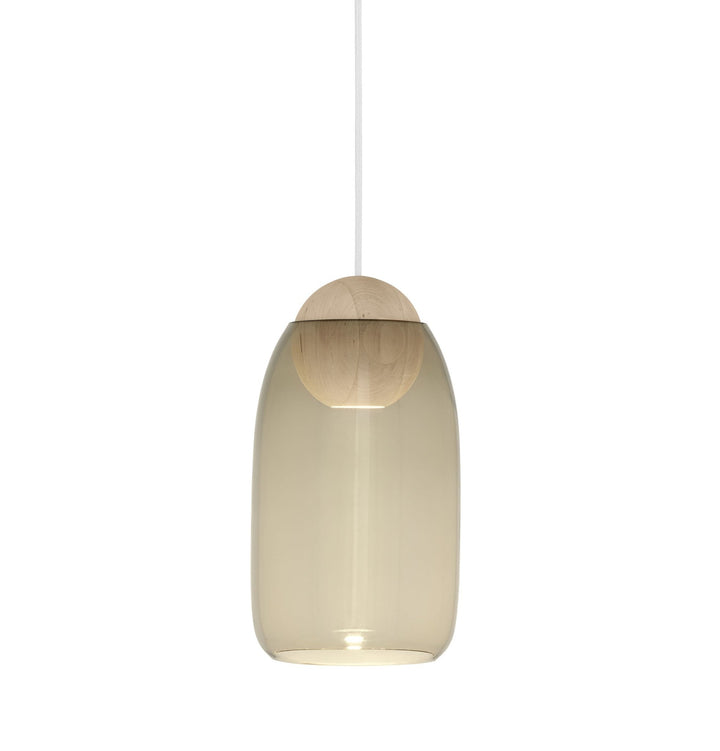 Liuku Glass Pendant - Matt Lacquered - Mater - Pendants - Ball - Smoked - HORNE