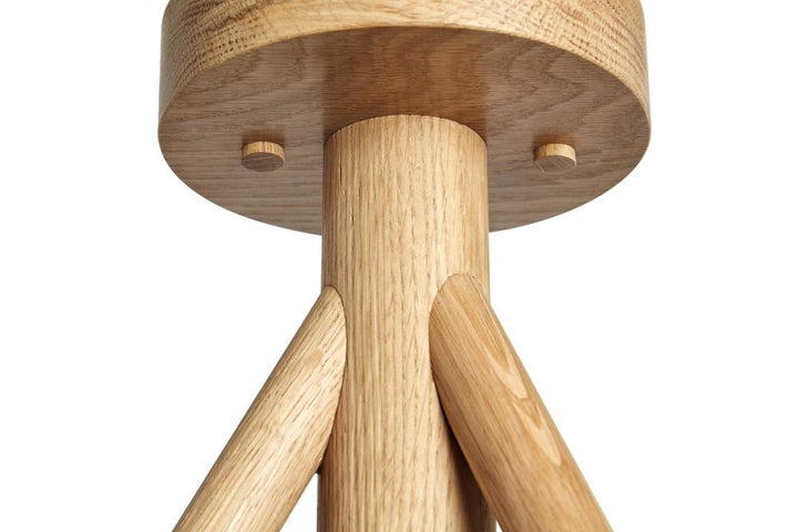 Lodge Chandelier Three - Workstead - Chandeliers - Natural Oak - Hewn Brass - HORNE
