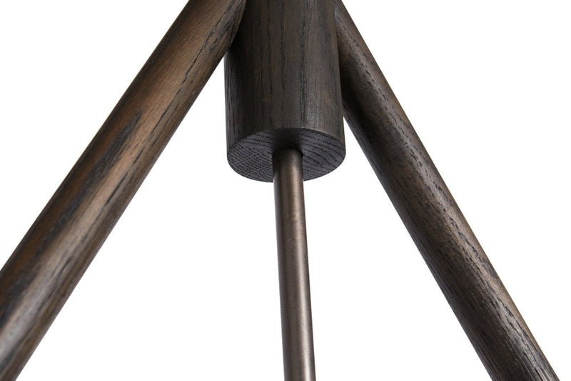 Lodge Chandelier Two - Workstead - Chandeliers - Natural Oak - Hewn Brass - HORNE