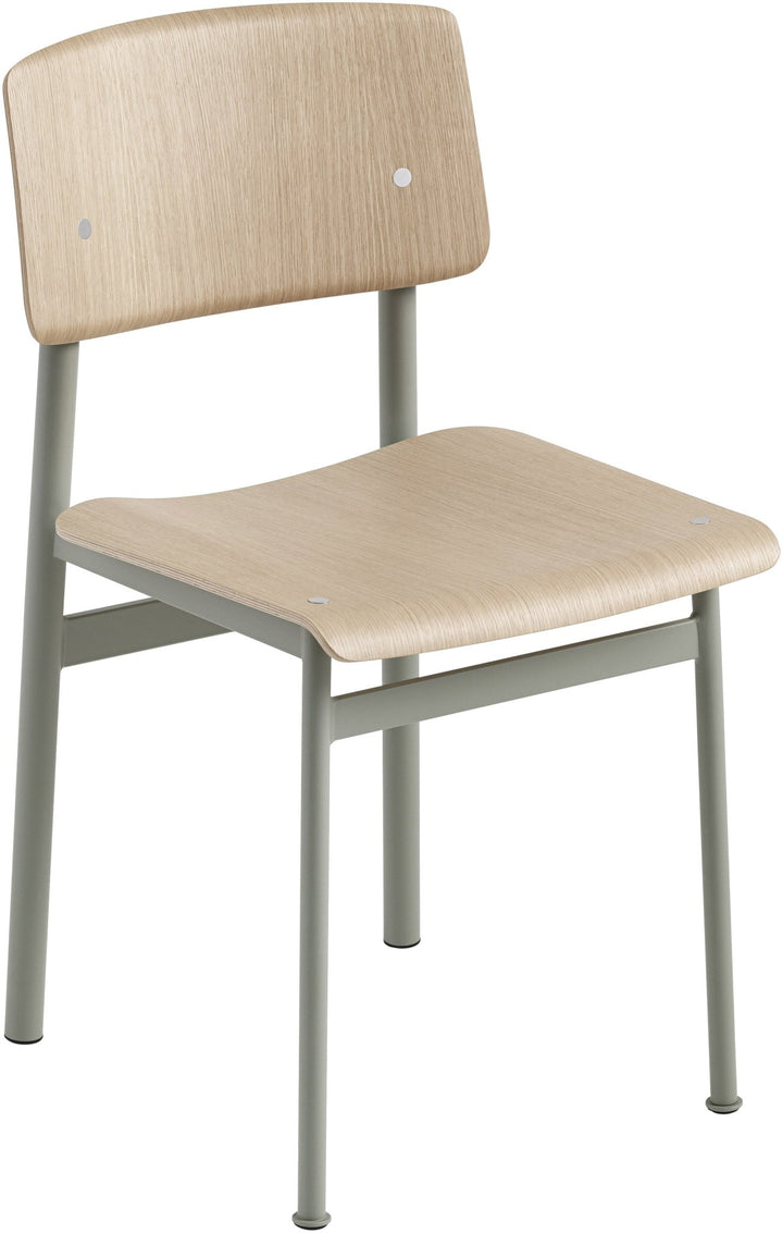 Loft Chair - Muuto - Chairs - Dusty Green Frame & Oak Seat - HORNE