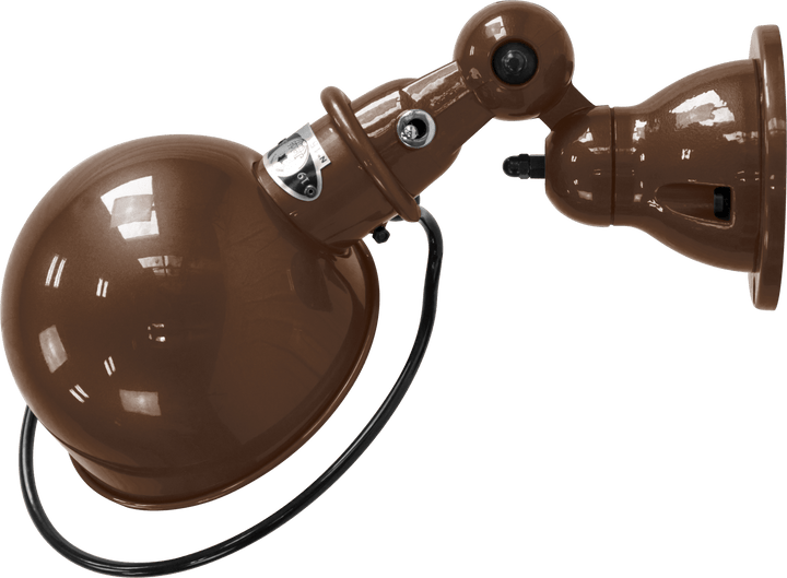Loft Wall Sconce - D1000X - Glossy Finish - Jielde - Wall Sconces - No Switch - Chocolate - RAL8017 - HORNE