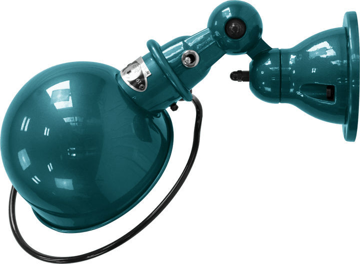 Loft Wall Sconce - D1000X - Glossy Finish - Jielde - Wall Sconces - No Switch - Ocean Blue - RAL5020 - HORNE