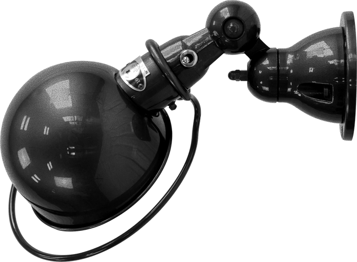 Loft Wall Sconce - D1000X - Glossy Finish - Jielde - Wall Sconces - No Switch - Hammered Black - HORNE
