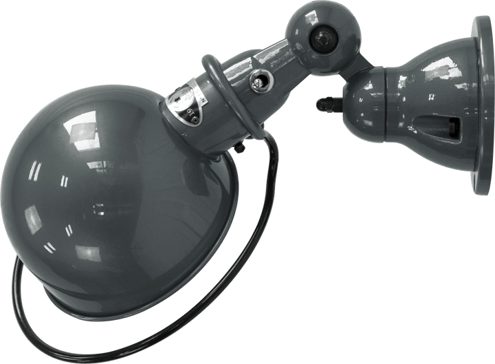Loft Wall Sconce - D1000X - Glossy Finish - Jielde - Wall Sconces - No Switch - Granite Grey - RAL7026 - HORNE