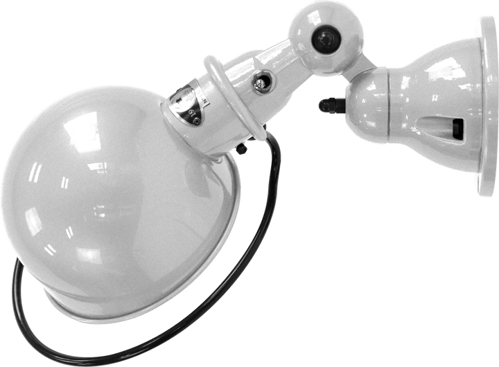 Loft Wall Sconce - D1000X - Glossy Finish - Jielde - Wall Sconces - No Switch - Silver Grey - RAL9006 - HORNE