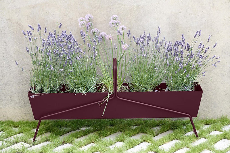Long Basket Planter - Fermob - Outdoor Furniture - Acapulco Blue - HORNE