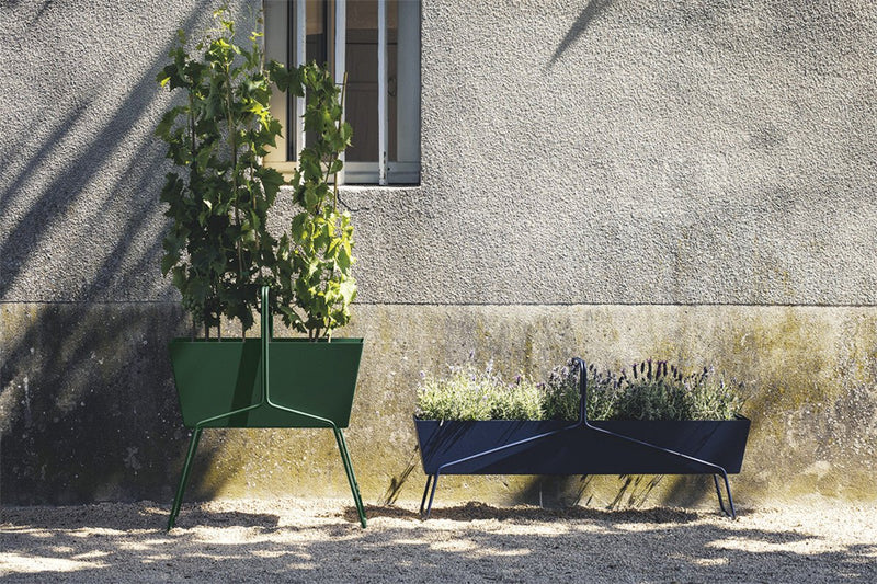 Long Basket Planter - Fermob - Outdoor Furniture - Acapulco Blue - HORNE
