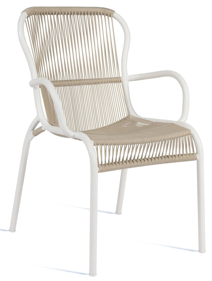 Loop Dining Chair - Vincent Sheppard - Outdoor Furniture - Beige/Stone White - HORNE