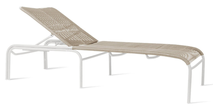 Loop Sunlounger - Vincent Sheppard - Outdoor Furniture - Beige/Stone White - HORNE