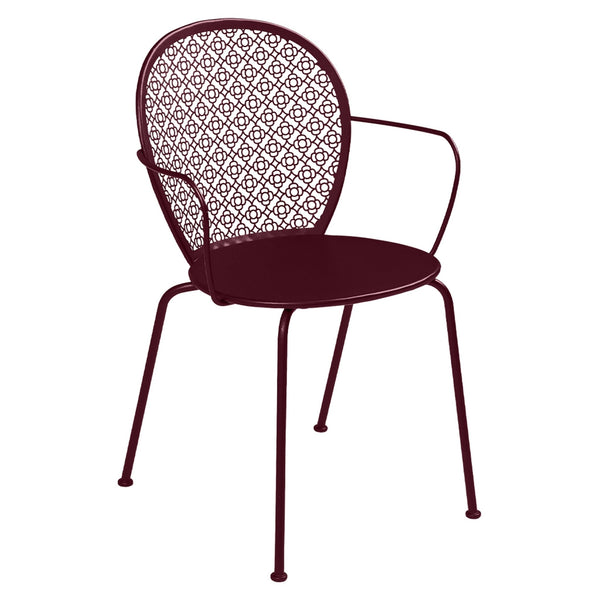 Lorette Armchair - Set of 2 - Fermob - Outdoor Furniture - Black Cherry - HORNE