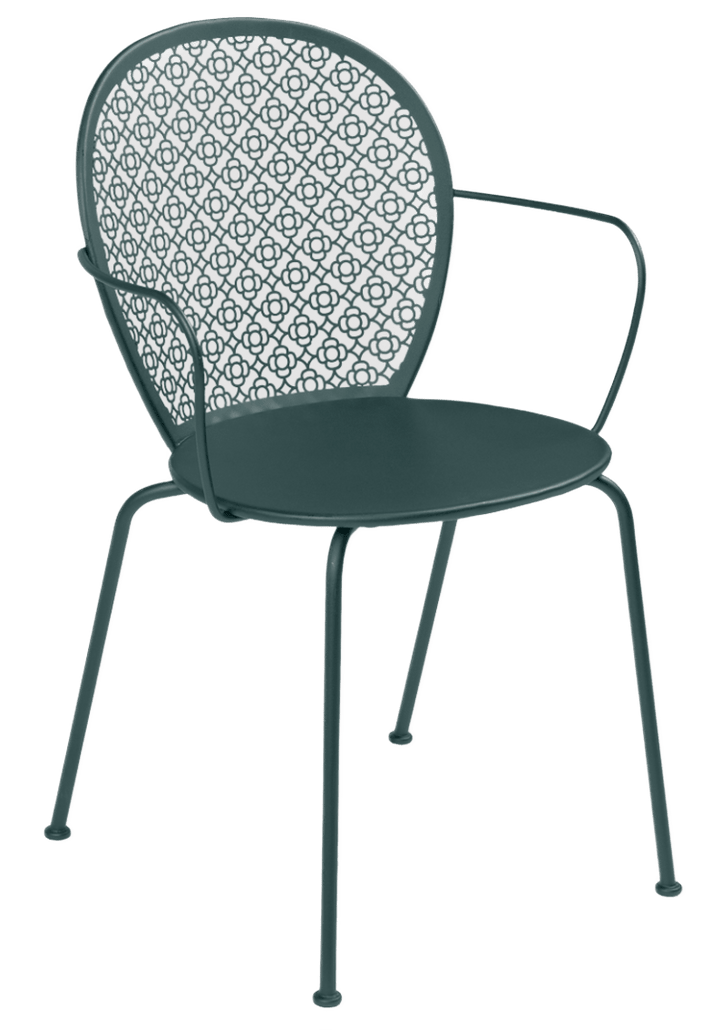 Lorette Armchair - Set of 2 - Fermob - Outdoor Furniture - Storm Grey - HORNE