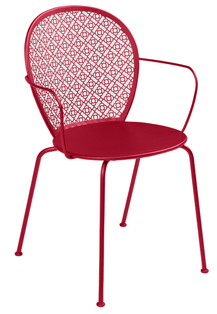 Lorette Armchair - Set of 2 - Fermob - Outdoor Furniture - Chili Red - HORNE