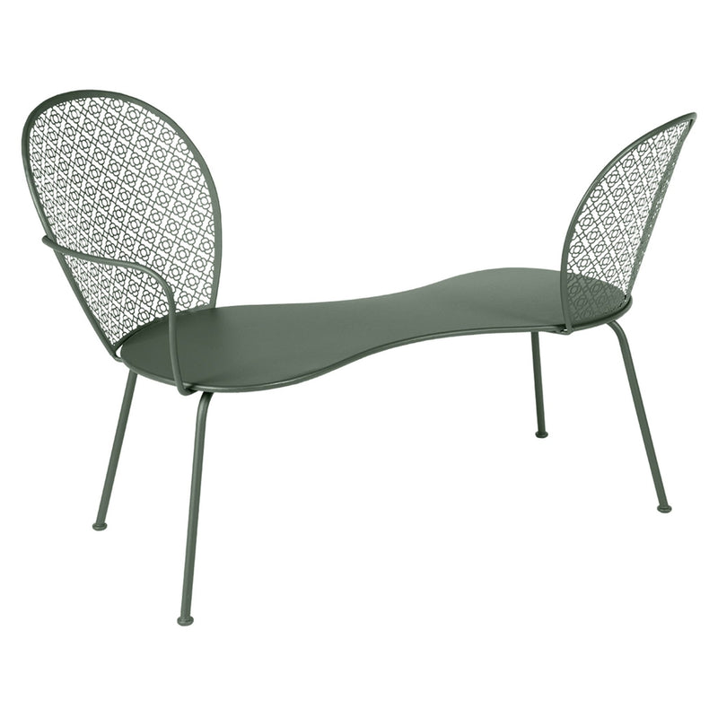 Lorette Conversation Bench - Fermob - Outdoor Furniture - Acapulco Blue - HORNE