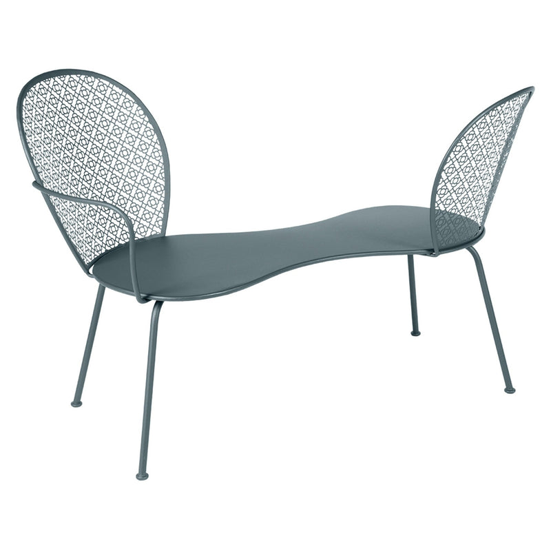Lorette Conversation Bench - Fermob - Outdoor Furniture - Acapulco Blue - HORNE