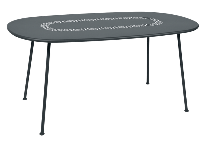 Lorette Oval Table 63" x 35" - Fermob - Outdoor Furniture - Storm Grey - HORNE