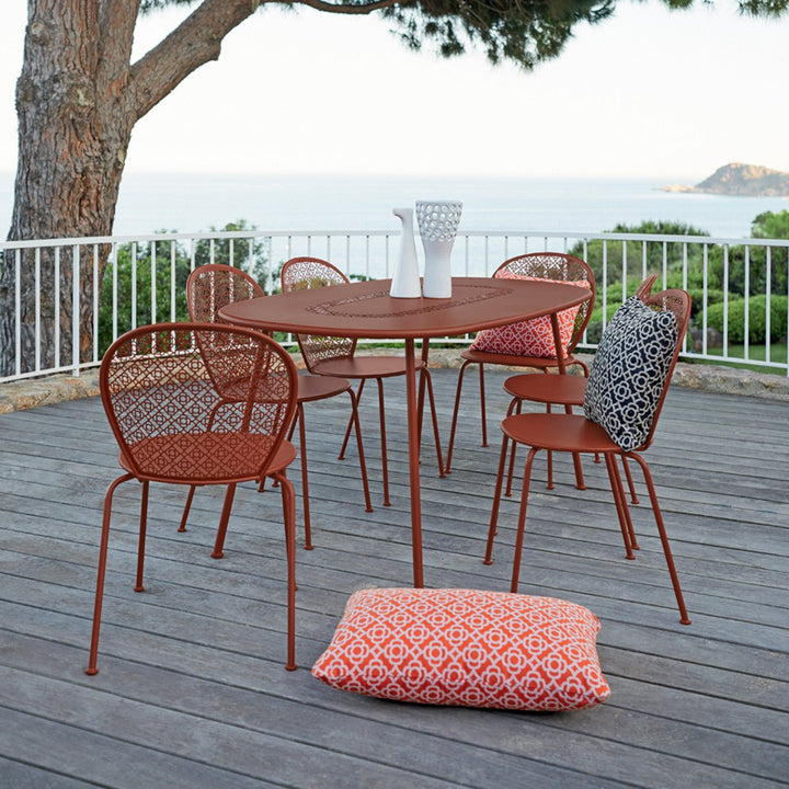 Lorette Oval Table 63" x 35" - Fermob - Outdoor Furniture - Honey Textured - HORNE