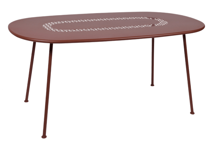 Lorette Oval Table 63" x 35" - Fermob - Outdoor Furniture - Red Ochre - HORNE