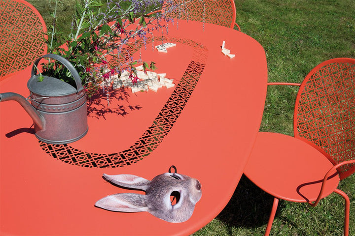 Lorette Oval Table 63" x 35" - Fermob - Outdoor Furniture - Honey Textured - HORNE