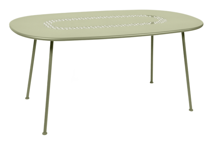 Lorette Oval Table 63" x 35" - Fermob - Outdoor Furniture - Willow Green - HORNE