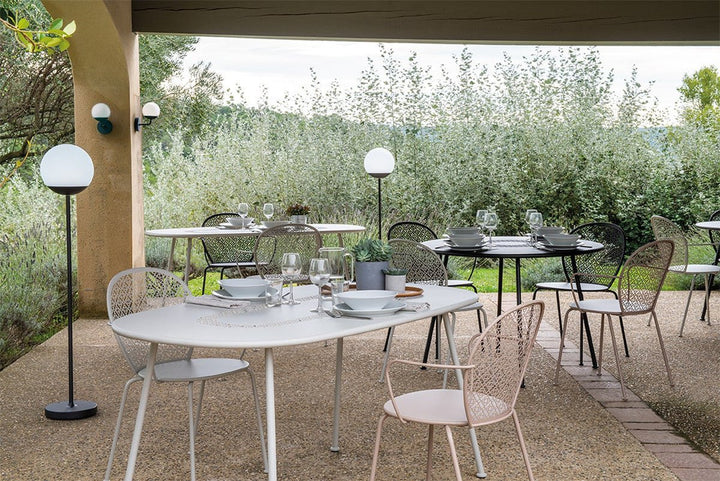 Lorette Oval Table 63" x 35" - Fermob - Outdoor Furniture - Honey Textured - HORNE