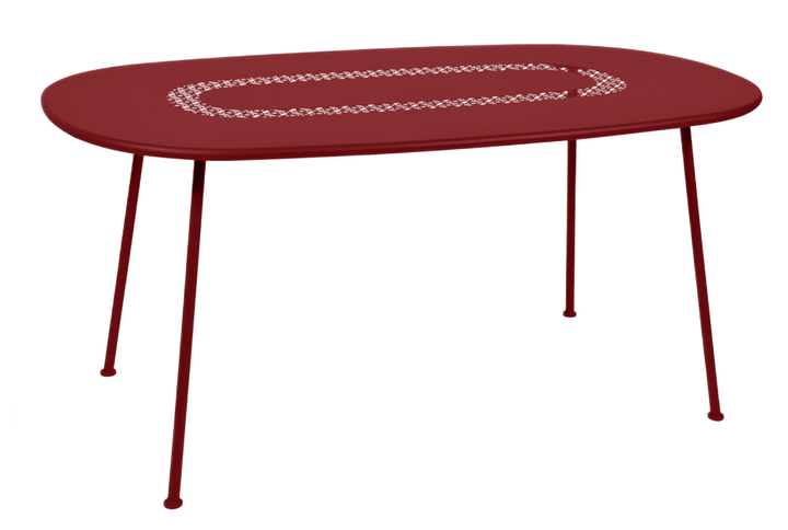 Lorette Oval Table 63" x 35" - Fermob - Outdoor Furniture - Chili Red - HORNE