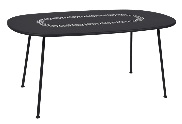 Lorette Oval Table 63" x 35" - Fermob - Outdoor Furniture - Liquorice - HORNE