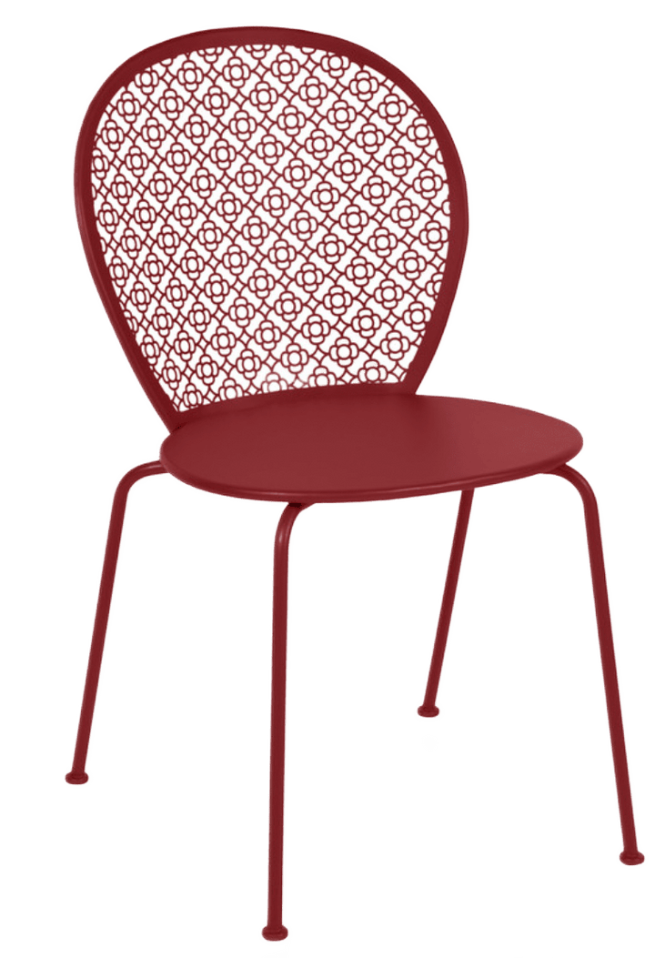 Lorette Side Chair - Set of 2 - Fermob - Outdoor Furniture - Chili Red - HORNE