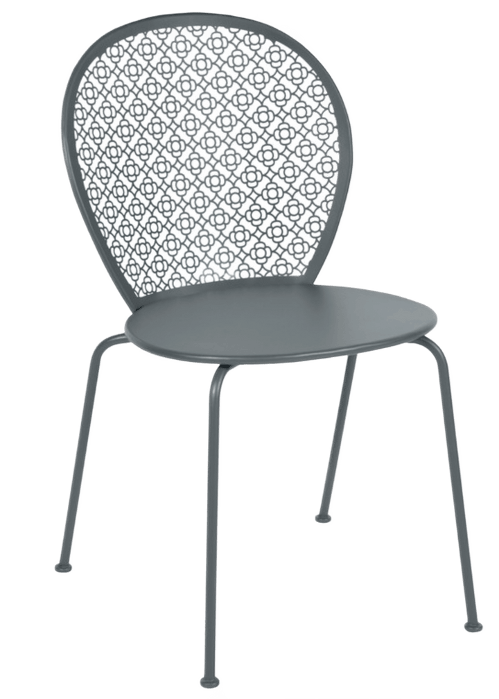 Lorette Side Chair - Set of 2 - Fermob - Outdoor Furniture - Storm Grey - HORNE