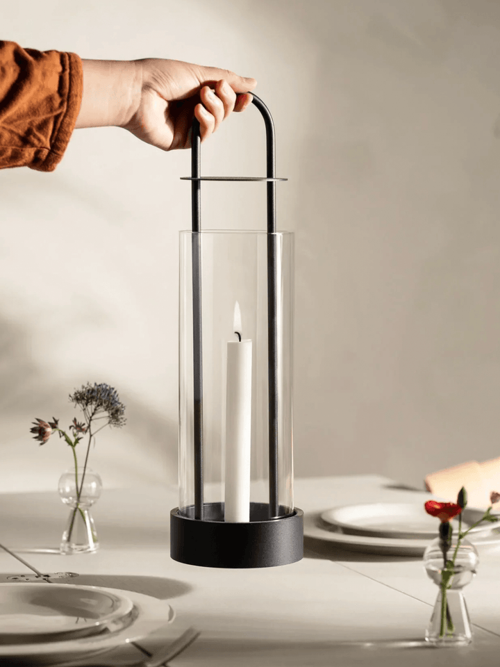 Lotus Lantern - Design House Stockholm - Candle Holders - Black - HORNE