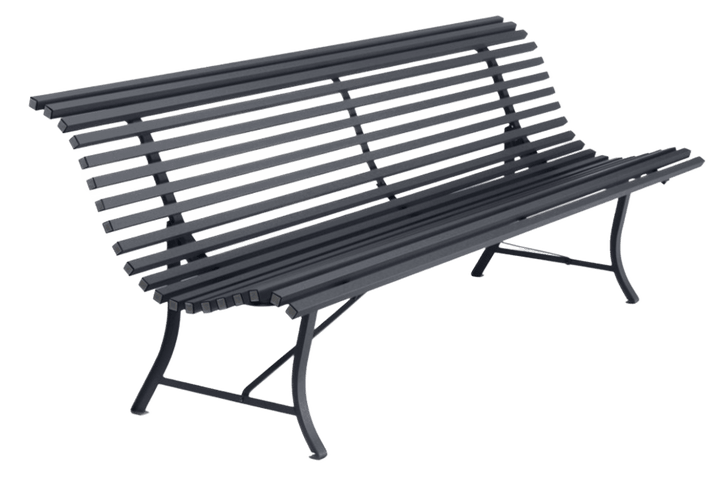 Louisiane 79" Bench - Fermob - Outdoor Furniture - Anthracite - HORNE