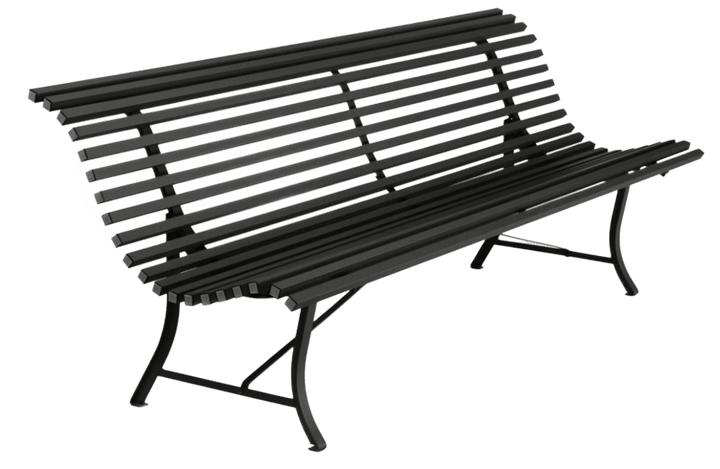 Louisiane 79" Bench - Fermob - Outdoor Furniture - Liquorice - HORNE