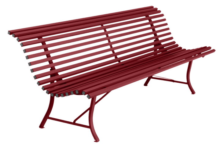 Louisiane 79" Bench - Fermob - Outdoor Furniture - Chili Red - HORNE