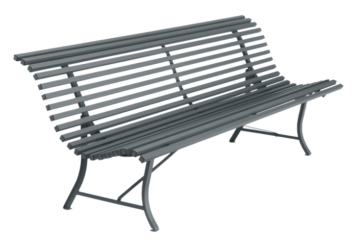 Louisiane 79" Bench - Fermob - Outdoor Furniture - Storm Grey - HORNE