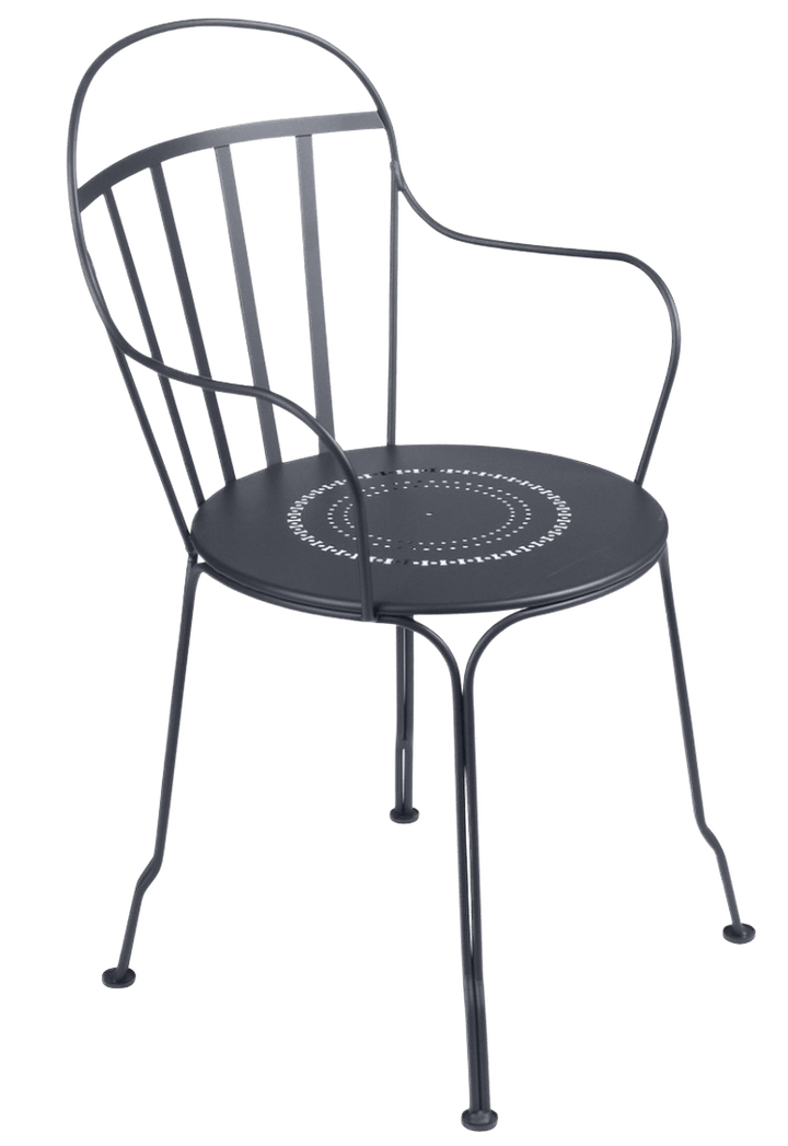 Louvre Armchair - Set of 2 - Fermob - Outdoor Furniture - Anthracite - HORNE