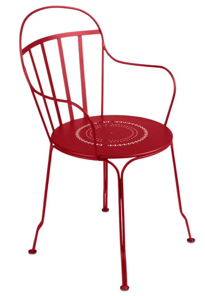 Louvre Armchair - Set of 2 - Fermob - Outdoor Furniture - Poppy Red - HORNE