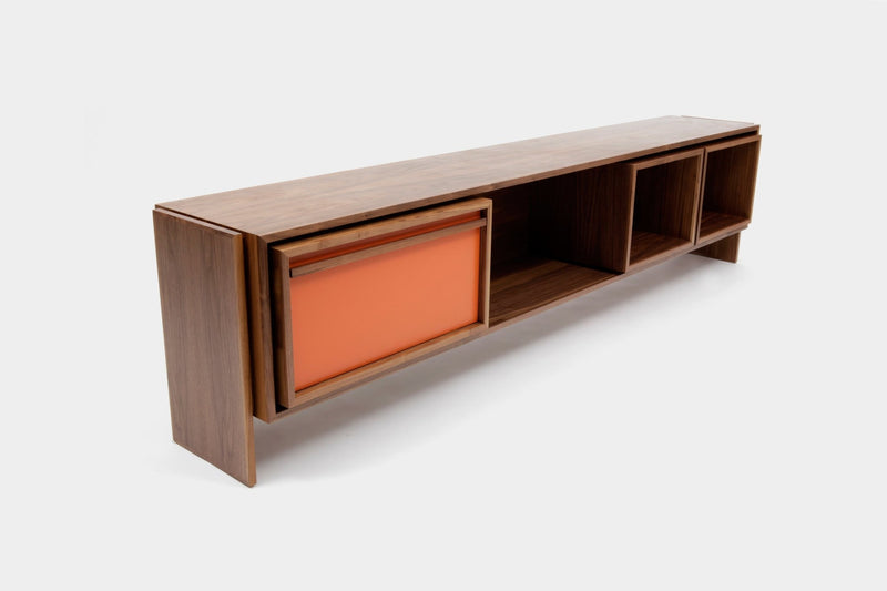 Low Unit - Artless - Sideboards + Cabinets - Large - Orange Lacquer - HORNE